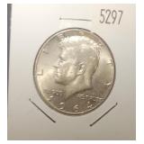 1964 JFK Franklin silver half dollar