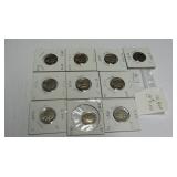 10 Assorted Buffalo Nickels worth $3.00 each