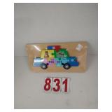 Wood Puzzle - Police Car