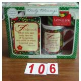 lemon tea and mug set