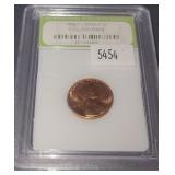 1959 P Lincoln Cent Full Red MS69