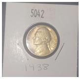 1938 Jefferson Nickel