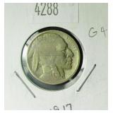 1917 Buffalo Nickel G4 Condition