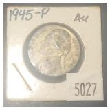 1945 P Jefferson War Nickel