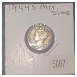 1944 S Mercury Silver Dime