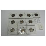 10 Assorted Buffalo Nickels worth $3.00 each