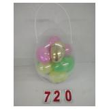 Clear easter Egg filled with Colored fillable