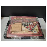 Jumbo 3 in  1 Checkers Game