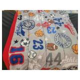 Athletic themed blanket (twin size)
