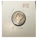 1943 d Mercury Silver Dime