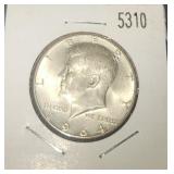 1964 JFK Silver half dollar