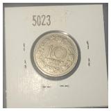 1925 Austria 10 Groschen Copper Nickel Coin