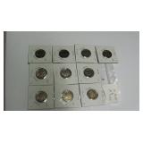 10 Assorted Buffalo Nickels worth $3.00 each