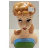 Enesco Ceramic Barbie Head Vase - From Barbie