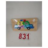 Wood Puzzle - Police Car