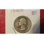 1940 D Washington Silver Quarter
