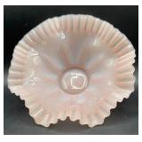 Fenton Art Glass Brides Basket Bowl