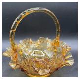 FENTON COLONIAL AMBER ROSES BASKET