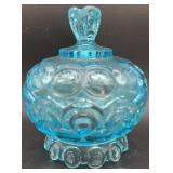 Vintage moon and star covered candy dish