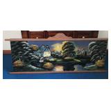 VTG Black Velvet Oil Painting