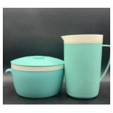 BOLERO COVERED DISH AND WATER PITCHER