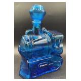 Brevettato Cobalt blue glass train