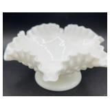 FENTON HOBNAIL RUFFLED EDGE BOWL