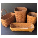 4 Early Longaberger Baskets-