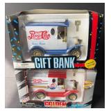 Two pensacola diecast banks