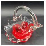 Zimmerman glass art basket