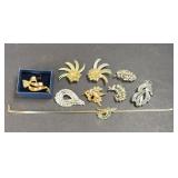 Assortment of Costume Brooches