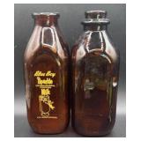 Blue Boy sparkling milk bottles-Amber