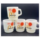 3-VTG MCDONALDS FIREKING MUGS-1 Anchor Hocking