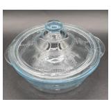 Fire King ?Casserole Covered Dish-Sapphire Blue