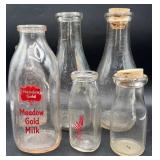 Meadow Gold  Milk and other milk bottles