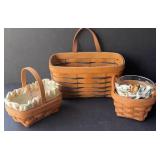Three Longaberger Baskets