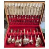 WA Rogers overlaid silver set