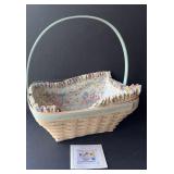 Longaberger Easter Basket 2003 white washed large