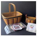 Longaberger Spring Basket and Salt and Pepper