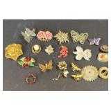 Assortment of Costume Brooches