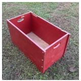 Wooden box for fire wood