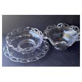 Imperial glass Crocheted Crystal Plate-Bowls