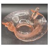 Fenton? Pink Dep.Birds Nest Bowl