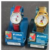 LORUS MICKY AND MINNIE MOUSE WATCHES