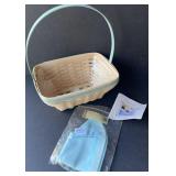 Longaberger 2003 White washed Small Easter basket