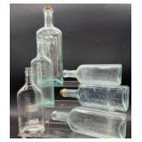 6 VTG Medicine Bottles