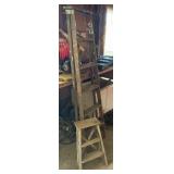 Wooden step ladders