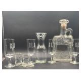 RLR DECANTER AND JIM BEAM ADV.BOOTS