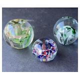 2-ZIMMERMAN PAPER WEIGHTS AND 1 unmarked