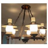 Wagon Wheel Hanging Light -Neat Light!